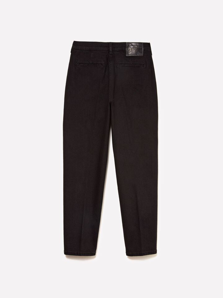 Jeans Style 71 chino slim fit neri - jeans slim fit da donna - Nero | Sisley image number 6